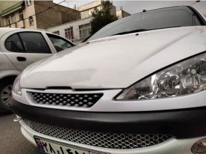 نمونه نصبی جلو پنجره ۲۰۶ طرح نگین دار